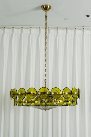 Ivor Discus Glass Ring Chandelier