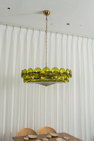 Ivor Discus Glass Ring Chandelier