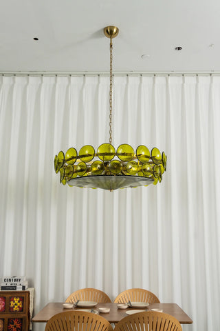 Ivor Discus Glass Ring Chandelier