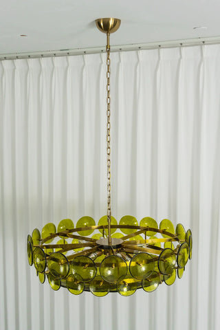 Ivor Discus Glass Ring Chandelier
