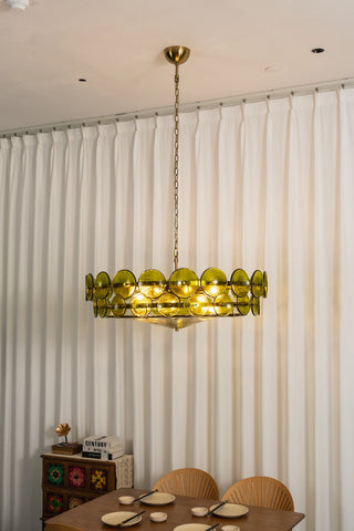 Ivor Discus Glass Ring Chandelier
