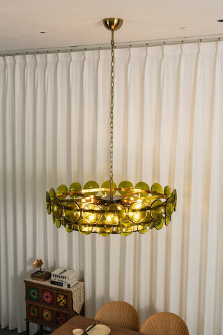 Ivor Discus Glass Ring Chandelier