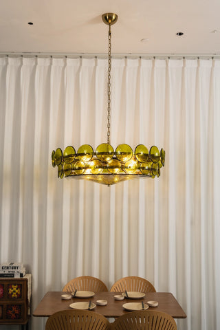 Ivor Discus Glass Ring Chandelier
