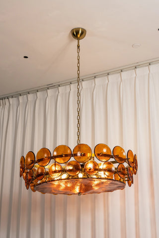 Ivor Discus Glass Ring Chandelier