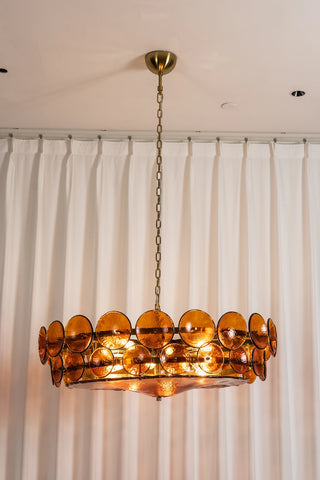 Ivor Discus Glass Ring Chandelier