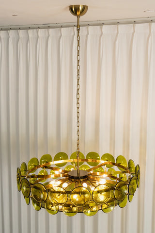 Ivor Discus Glass Ring Chandelier