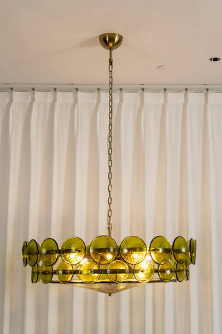 Ivor Discus Glass Ring Chandelier