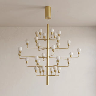 Ramelle Alabaster Tiered Branch Chandelier