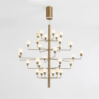 Ramelle Alabaster Tiered Branch Chandelier