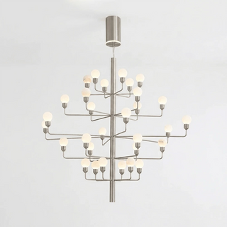 Ramelle Alabaster Tiered Branch Chandelier