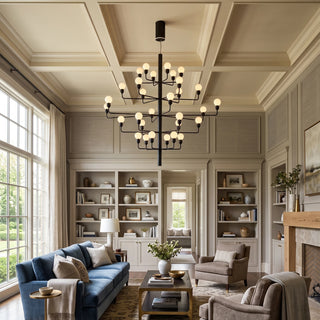 Ramelle Alabaster Tiered Branch Chandelier