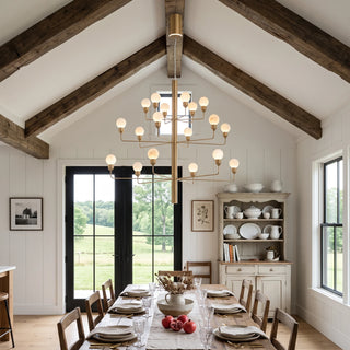 Ramelle Alabaster Tiered Branch Chandelier