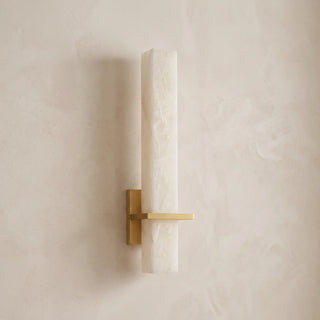 Rectangle Alabaster Milan Wall Sconce