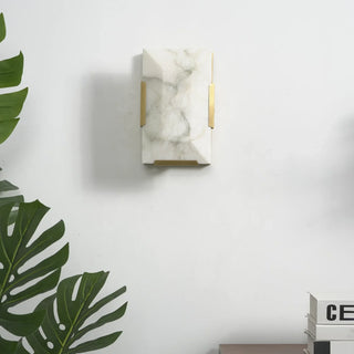 Rectangular Alabaster Wall Lamp