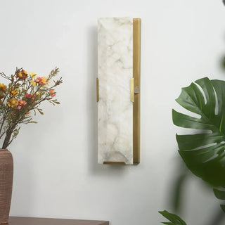 Rectangular Alabaster Wall Lamp