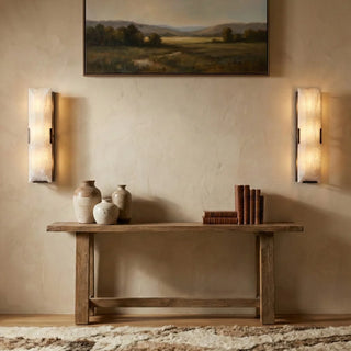 Rectangular Alabaster Wall Lamp
