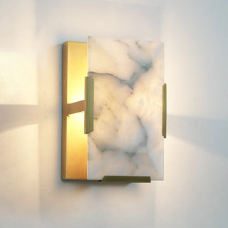 Rectangular Alabaster Wall Lamp