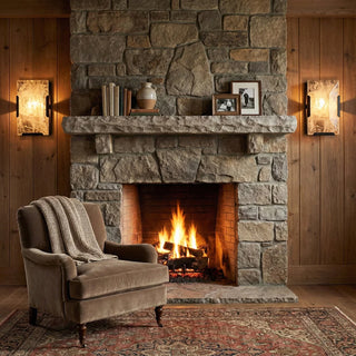 Rectangular Alabaster Wall Lamp