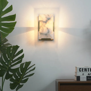 Rectangular Alabaster Wall Lamp