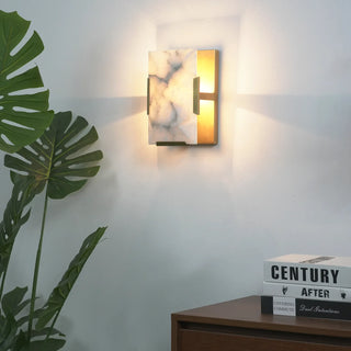 Rectangular Alabaster Wall Lamp