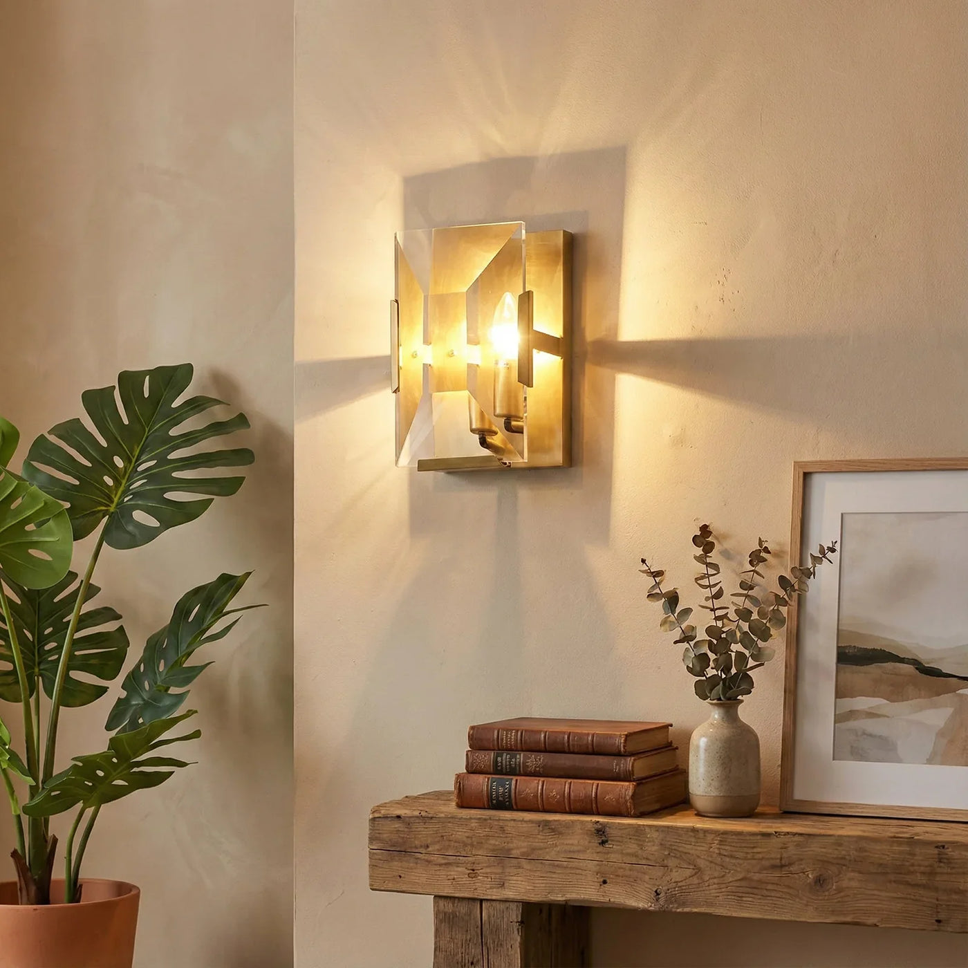 Rectangular Crystal Wall Lamp | Vidirlighting