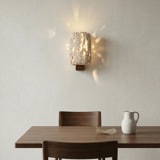 Rectangular Edenstone Travertine Wall Sconce