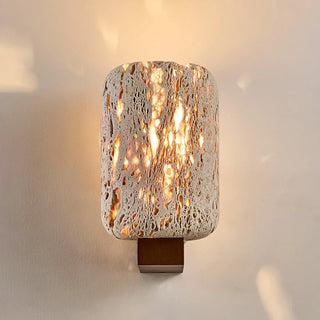 Rectangular Edenstone Travertine Wall Sconce