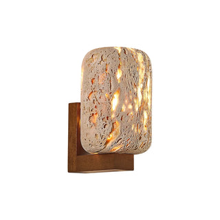 Rectangular Edenstone Travertine Wall Sconce