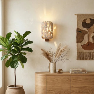 Rectangular Edenstone Travertine Wall Sconce