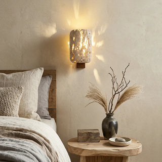 Rectangular Edenstone Travertine Wall Sconce