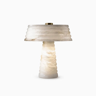 Ribbed Alabaster Table Lamp