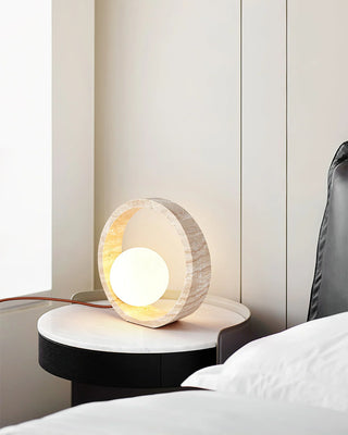 Ring-Travertine-Q-Circle-Table-Lamp-Vidirlighting3_4 - Vidirlighting