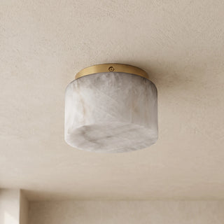 Round Rivage Alabaster Ceiling Lamp