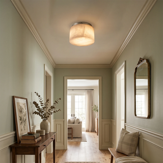 Round Rivage Alabaster Ceiling Lamp
