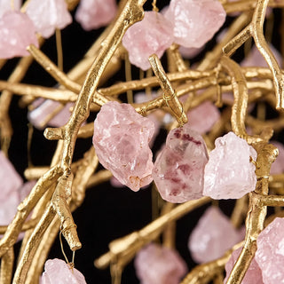 Romantic Pink Crystal Tree Branch Chandelier