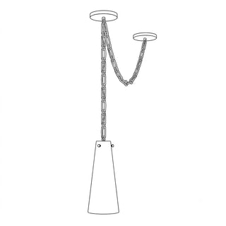 Romilly Cascading Cone Chain Chandelier