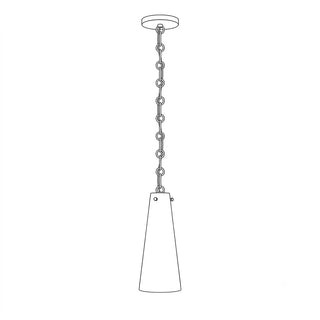Romilly Cascading Cone Chain Chandelier