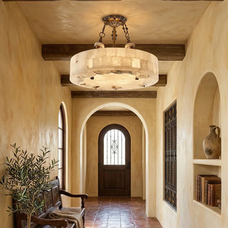 Round-Aurevia-Alabaster-Ceiling-Light-Vidirlighting3_4 - Vidirlighting