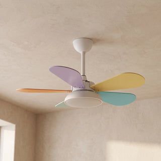 Round Colored Petal Shaped Ceiling Fan Lights