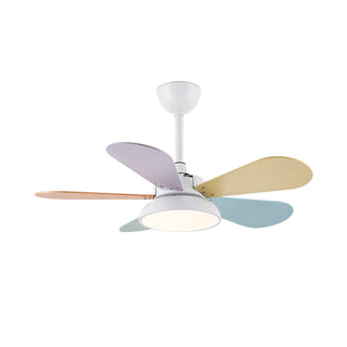 Round Colored Petal Shaped Ceiling Fan Lights