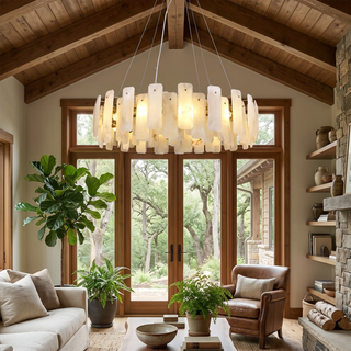 Round Noah Alabaster Chandelier
