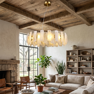 Round Noah Alabaster Chandelier