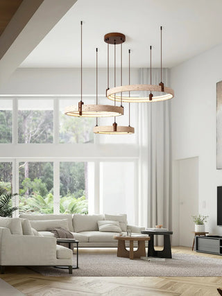 Round-Travertine-Celestial-Orbit-Ring-Chandelier-Vidirlighting3_7 - Vidirlighting