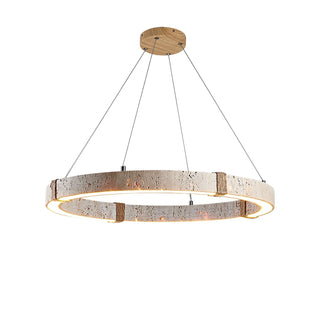 Round-Travertine-Dainolite-Chandelier-Vidirlighting1 - Vidirlighting