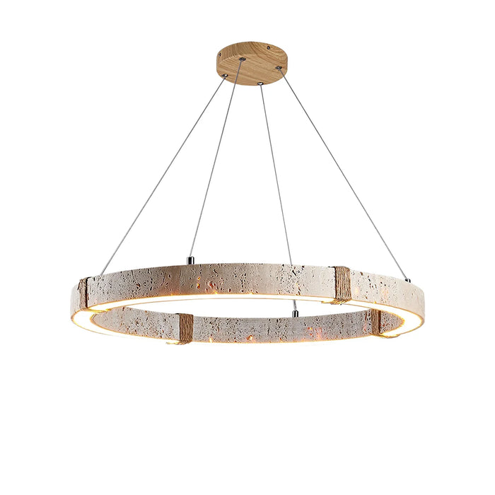 Round-Travertine-Dainolite-Chandelier-Vidirlighting1 - Vidirlighting