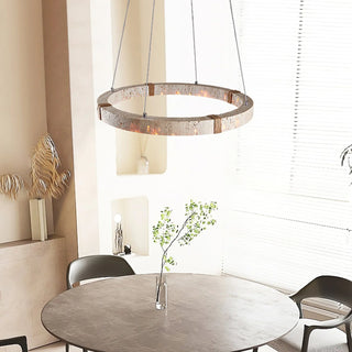 Round-Travertine-Dainolite-Chandelier-Vidirlighting3_12 - Vidirlighting
