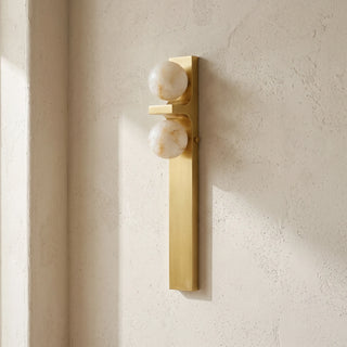 Selene Twin Alabaster Wall Sconce