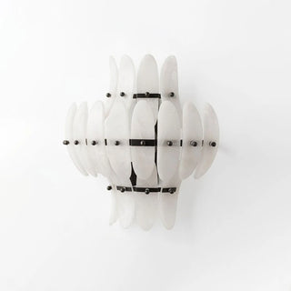 Seraphine Tiered Alabaster Petal Wall Sconce