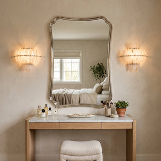 Seraphine Tiered Alabaster Petal Wall Sconce