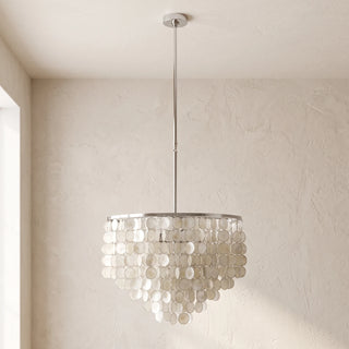Shell Waterfall Oceana Tiered Chandelier
